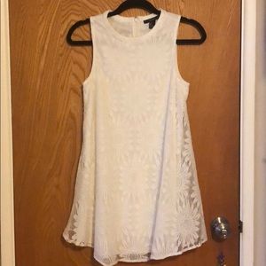 White shift dress - size small